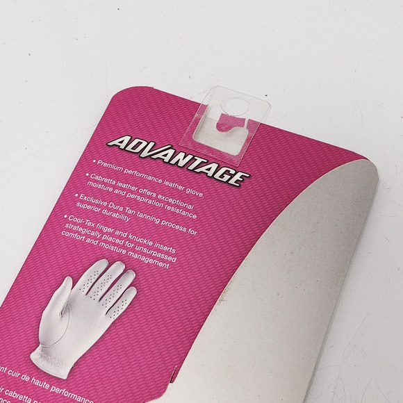 New Women’s Wilson Advantage White Leather Left Hand Golf Glove Size Small - Picture 4 of 4